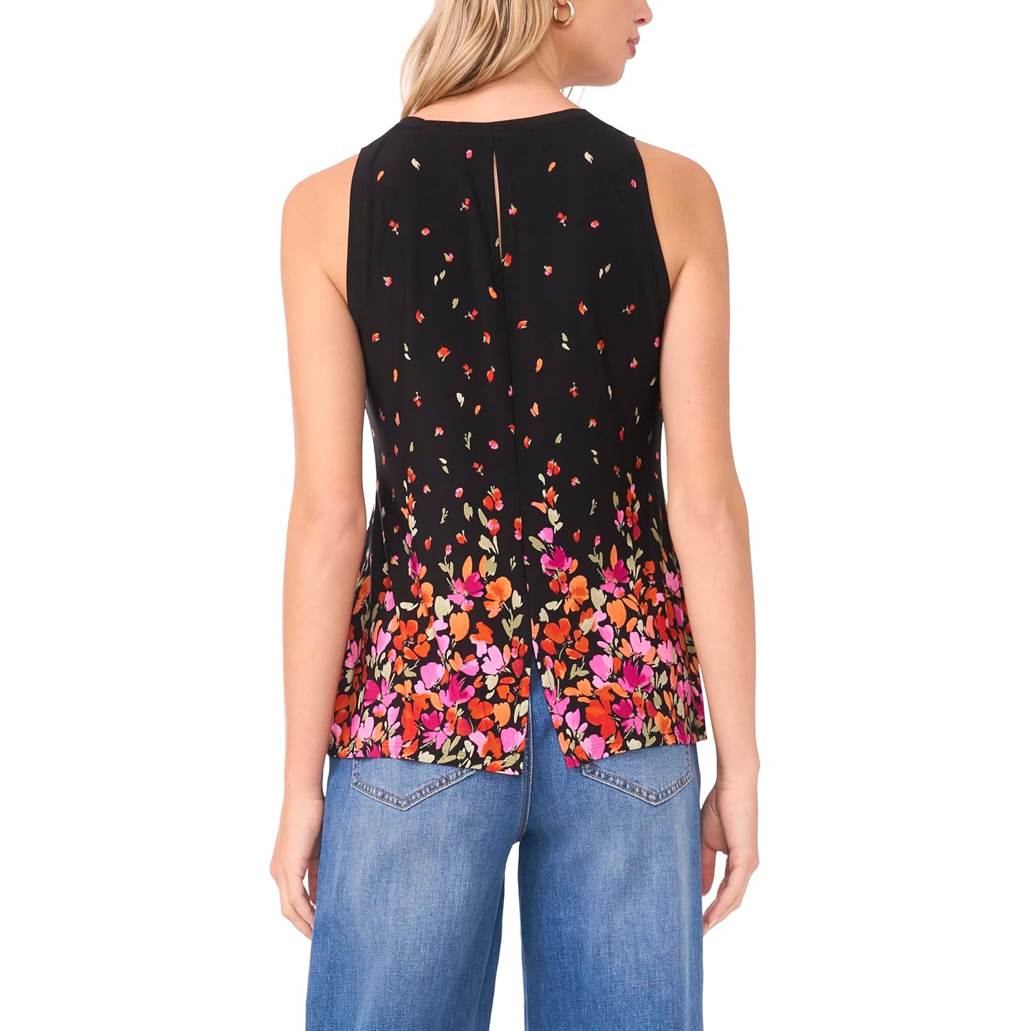 Vince Camuto Women's Back Keyhole Sleeveless Tank Top
