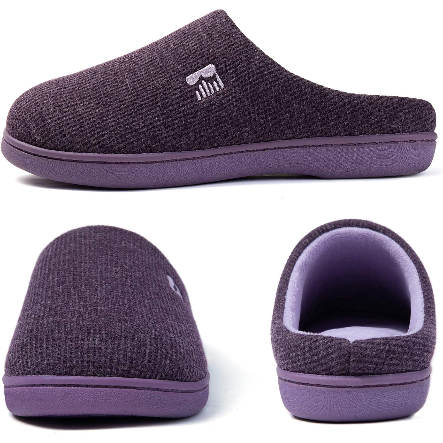Women's Slippers Two-Tone Eggplant