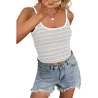 SAMPEEL Womens Scoop Neck Ribbed Tank Top Casual Summer Sleeveless Fitted Basic Cami Shirts Slim Tops Trendy Clothing 2026