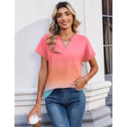 Zeagoo Womens Tops Short Sleeve Summer V Neck Shirts Work Blouses Business Outfits Fashion Clothing