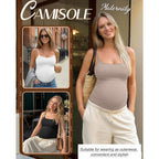 Women's Maternity Camisole Tank Top Nude/White/Black