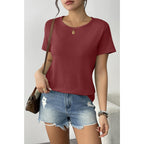 Zeagoo Womens 3 Pack Tshirts for Women Short Sleeve Shirt Crewneck Basic Tee Summer Tops Lightweight Plain Workout Clothes