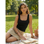Dokotoo Womens Workout Tank Tops with Built in Bra Casual Sleeveless Shirts Cross Backless Fitted Going Out Tops