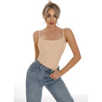 Artdear Women's Square Neck Tank Top Basic Spaghetti Straps Camisole Sexy Summer Cami Crop Tops Air Touch Fabric