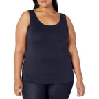 Women's Slim-Fit Scoop Neck Tank Top Navy
