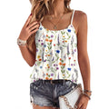 Zeagoo Womens Camisole Tank Tops Summer Adjustable Spaghetti Strap Loose Flowy Sleeveless Shirts Beach Vacation Clothes