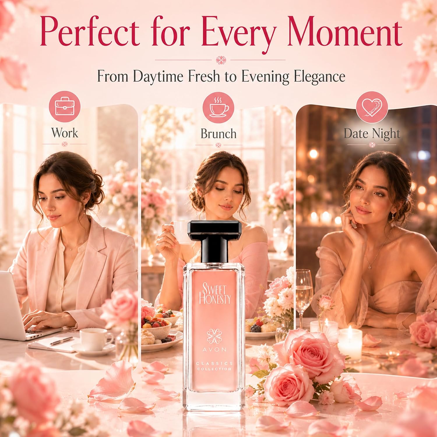 AVON Sweet Honesty Cologne for Women — Fresh Cedarwood Long Lasting Perfumes for Women — Clean Floral Women’s Fragrances with Rose and Lily, 1.7 fl oz — Designer Womens Perfume Gift