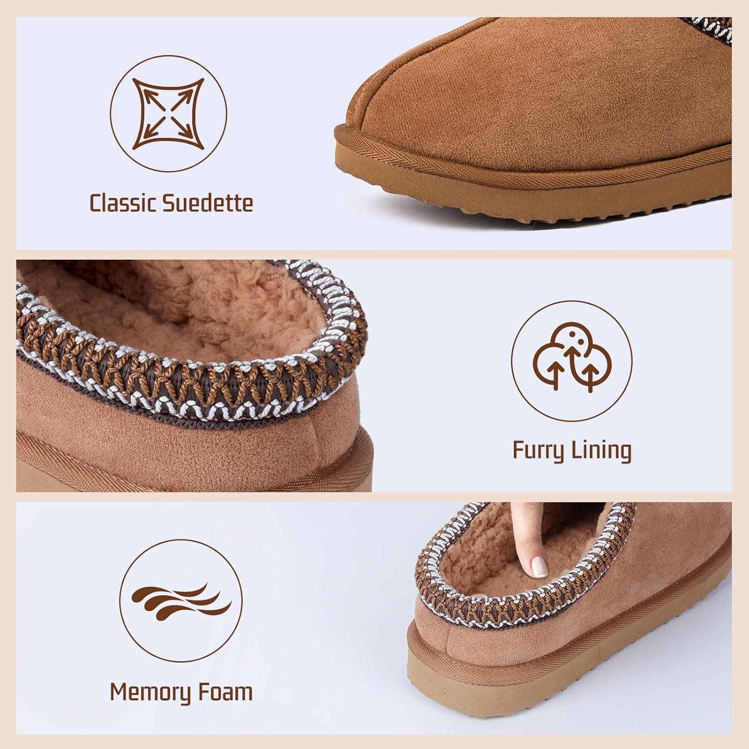 Women's Slippers Ankle Chestnut