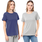 Fruit of The Loom Women's Short Sleeve Crew Neck T-Shirt, 2 Pack