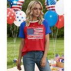 250th Anniversary USA Shirt Women: American Flag Tshirt 250 Years T-Shirts 4th of July Shirts Patriotic Tops