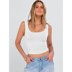 ANRABESS Womens Crop Tank Tops, Soft Breathable Ribbed Slim Fit, Comfy for Basic,Casual,Going Out&Daily Wear