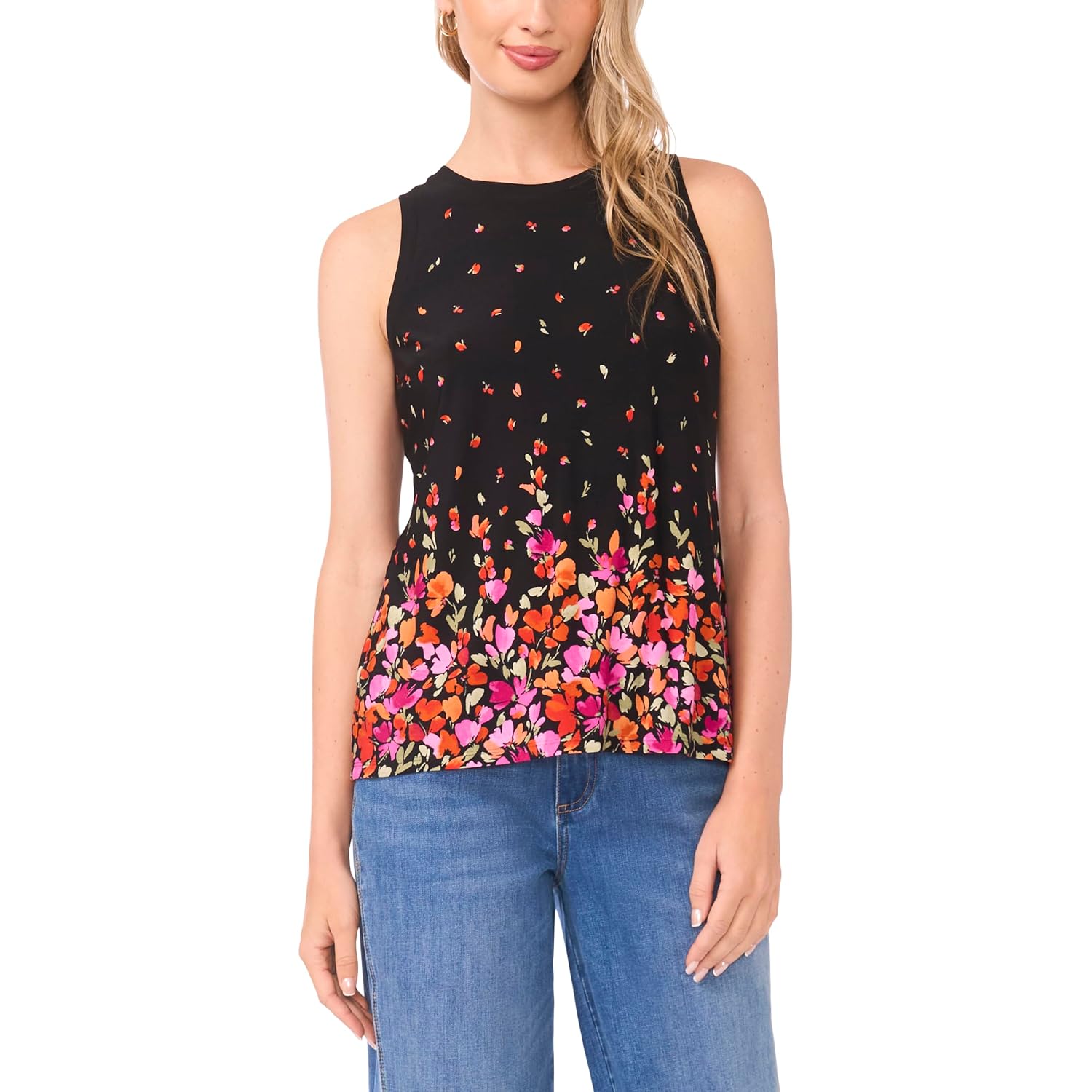 Vince Camuto Women's Back Keyhole Sleeveless Tank Top