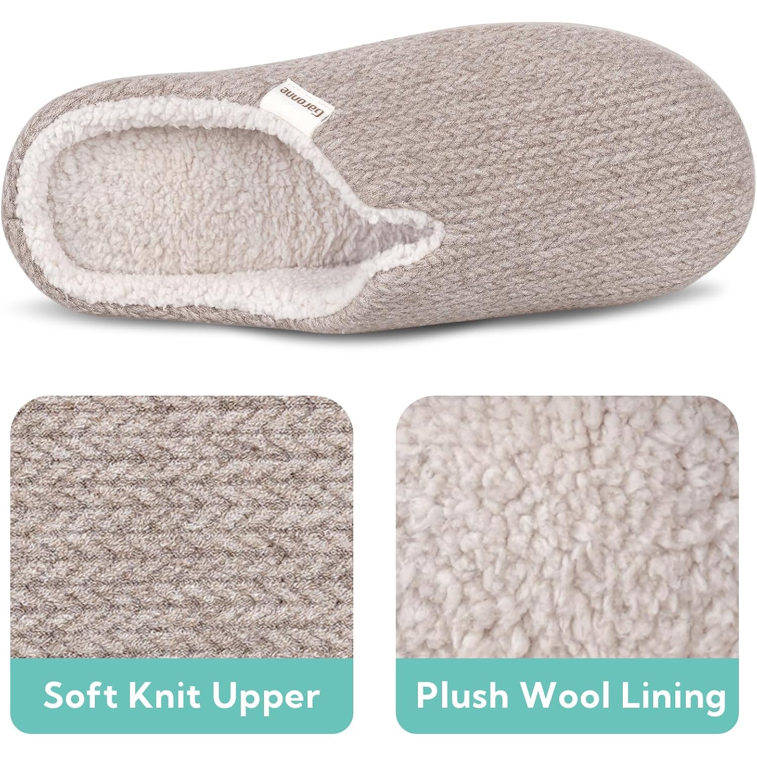 Women's Slippers V-Neck Beige