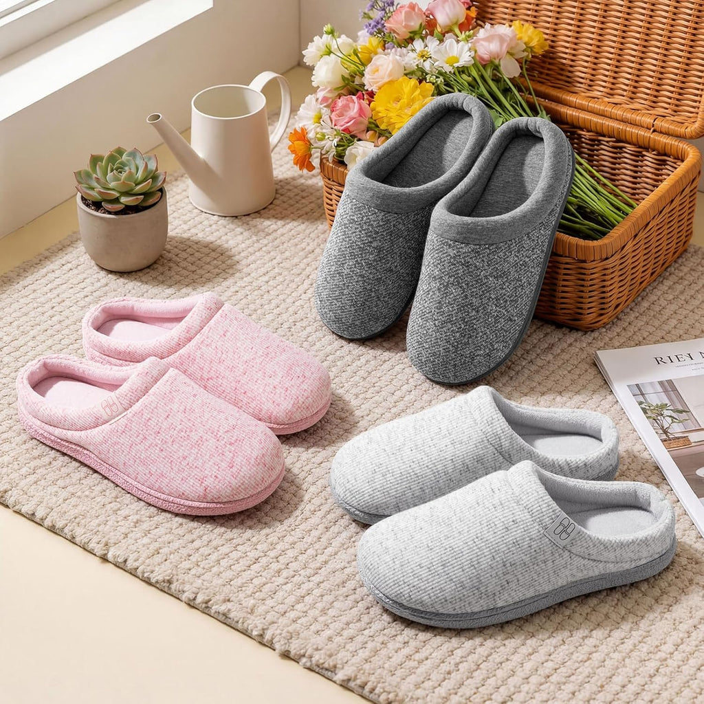 Women's Slippers Knit Grey
