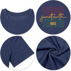 Juneteenth Shirts Women Human Beings T-Shirt Celebrate Black Freedom Shirts Color May Vary Black History Print Casual Tops