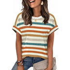 WIHOLL Womens Tops Short Sleeve Shirts Summer Outfits 2026 Spring Dressy Casual Clothes Clothing