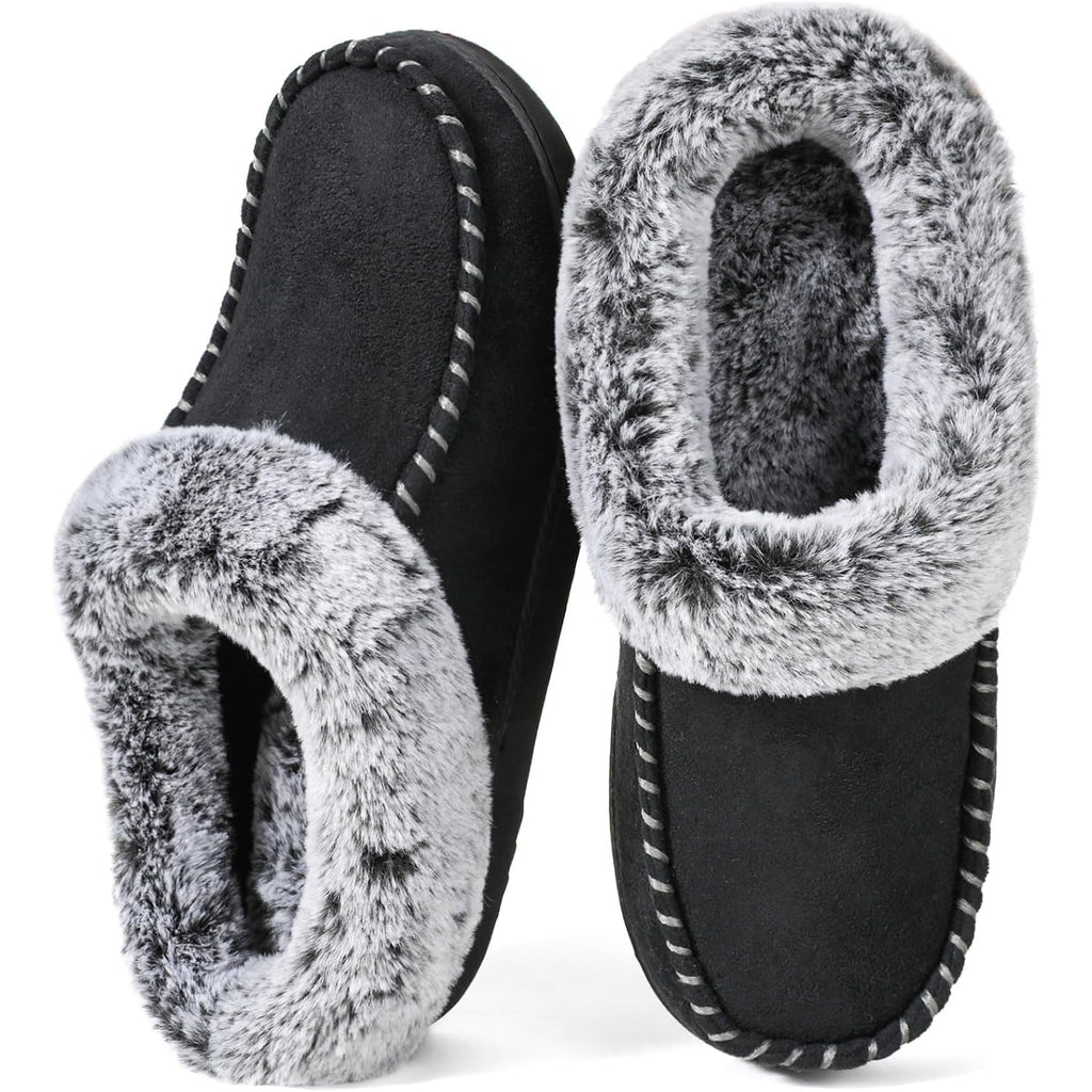 Women's Slippers Fur Black