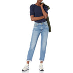 Amazon Essentials Women's Regular-Fit Twist Puff Sleeve Crewneck T-Shirt