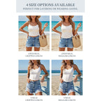 Women's Soft Knit Camisole Tank Top Black/White/Pink