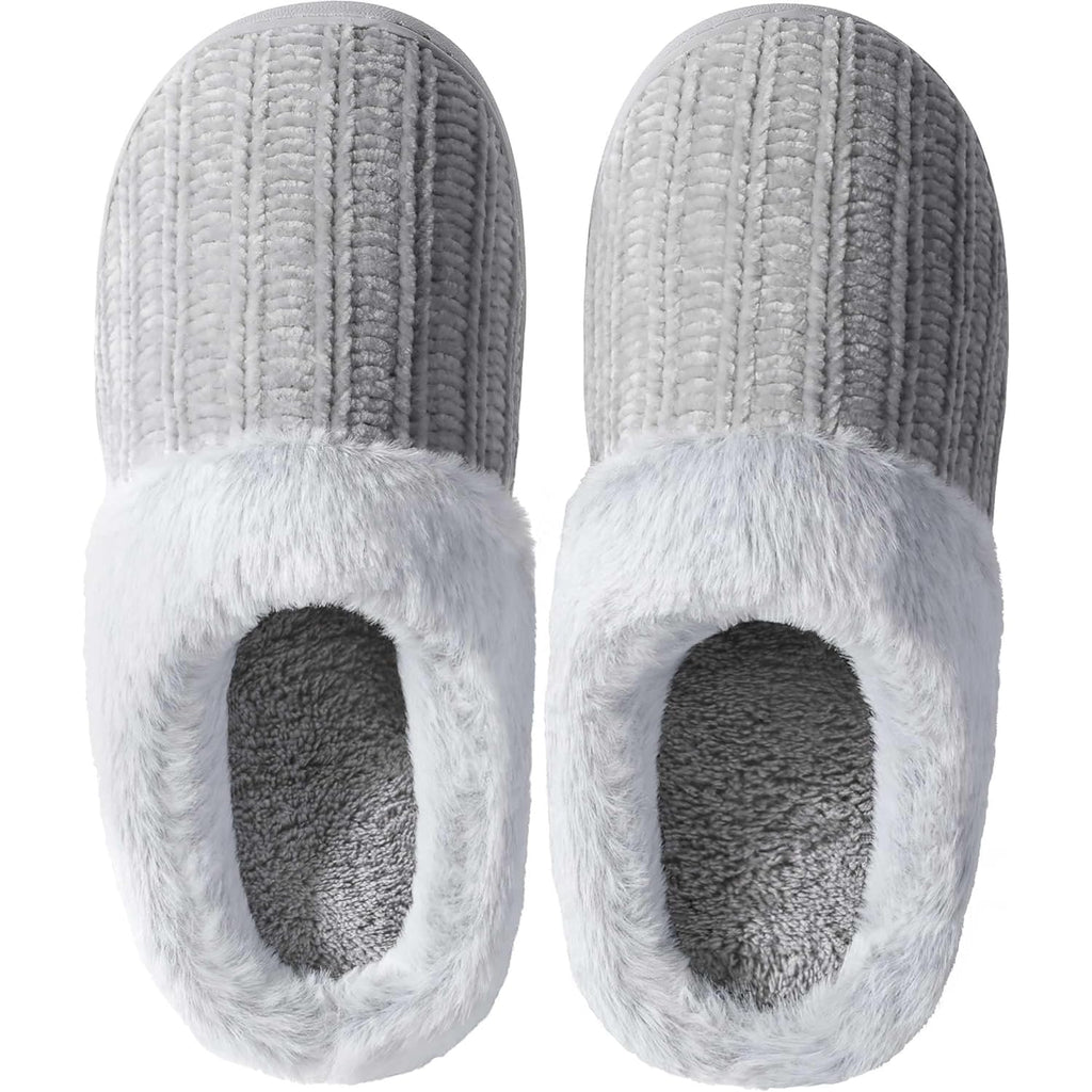 Women's Slippers Knitted A-grey