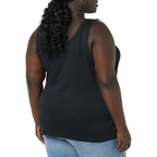 Women's Slim-Fit Scoop Neck Tank Top Black