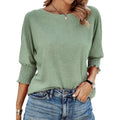 Dokotoo Women's 2026 Fashion Tops 3/4 Sleeve T-Shirts Cute Crewneck Basic Business Tees Blouses