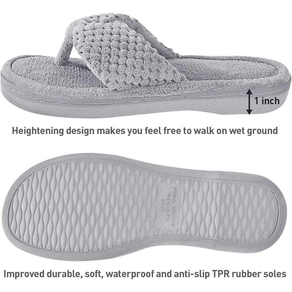 Women's Slippers Thong Grey