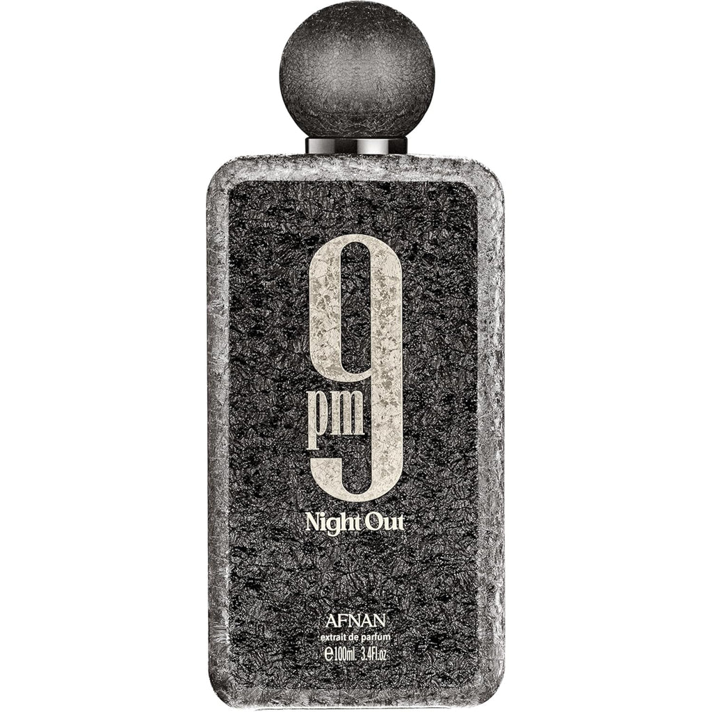 Afnan 9 PM Night Out Unisex Extrait de Parfum, 3.4 Fl. Oz