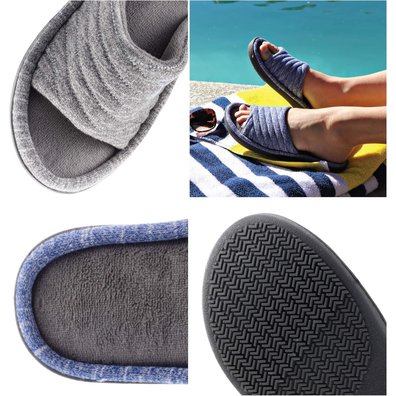 Women's Slippers Knit Sapphire