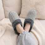 Women's Slippers Knitted A-grey
