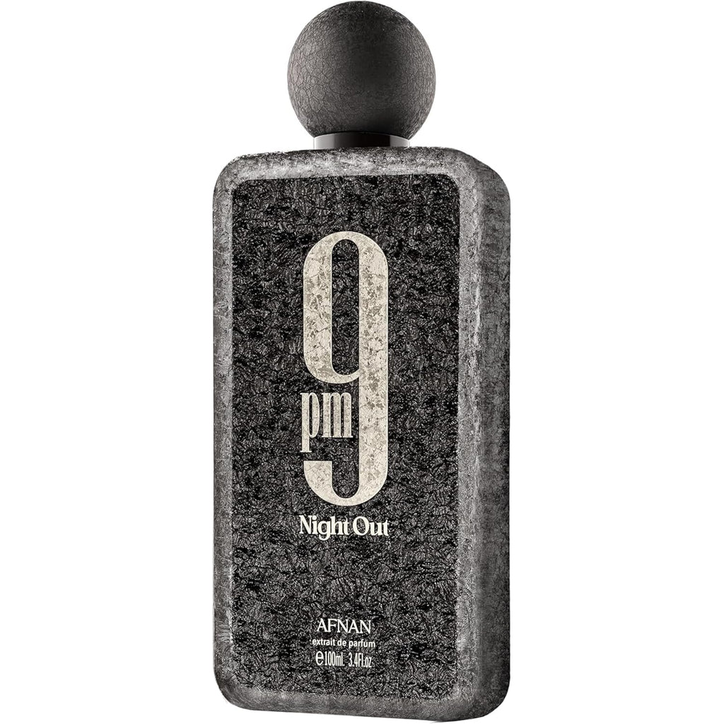 Afnan 9 PM Night Out Unisex Extrait de Parfum, 3.4 Fl. Oz