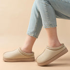 Women's Slippers Suede Beige