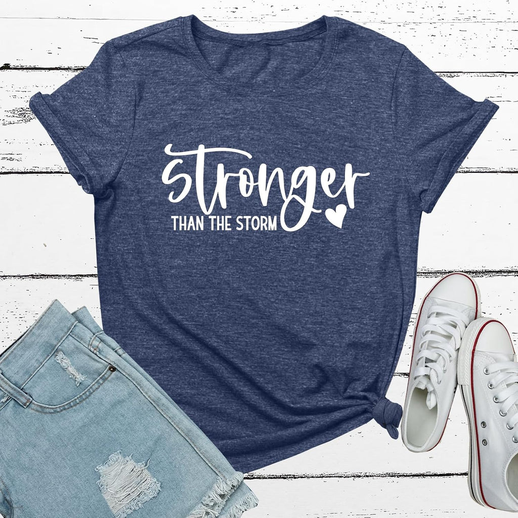 Women Cute Graphic Stronger Tee Shirts