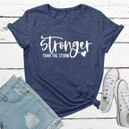 Women Cute Graphic Stronger Tee Shirts