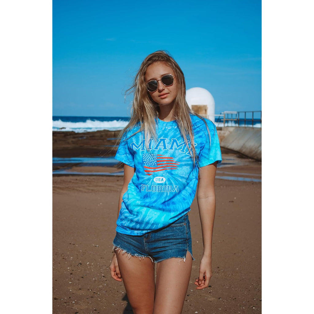 Colortone Spider Tie Dye T-Shirts for Men and Women - Unisex Short Sleeve Tie-Dye T Shirts for Adults