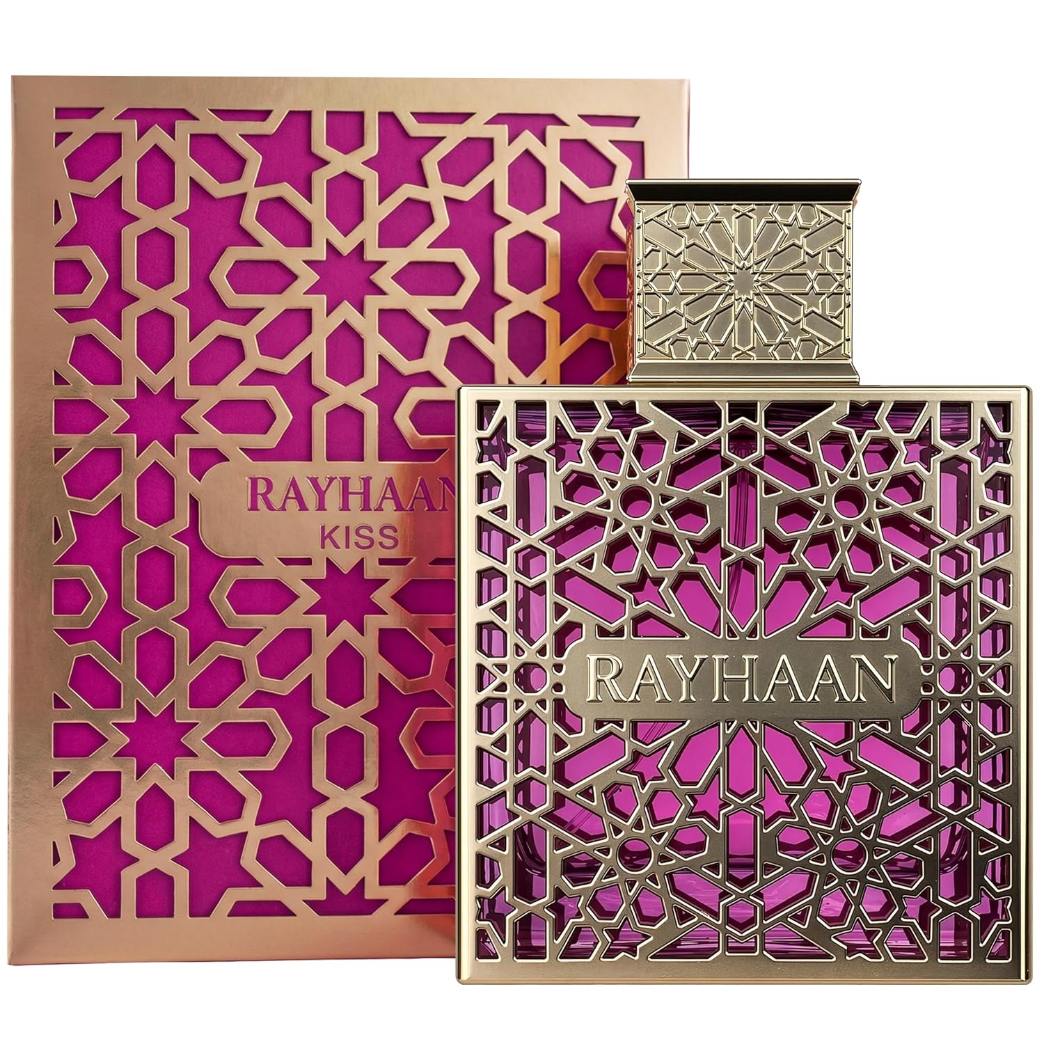 Rayhaan Kiss – Sweet, Fruity, Gourmand, Floral – Eau de Parfum Spray Long-Lasting Fragrance for Women, 3.4 Ounce / 100 ml