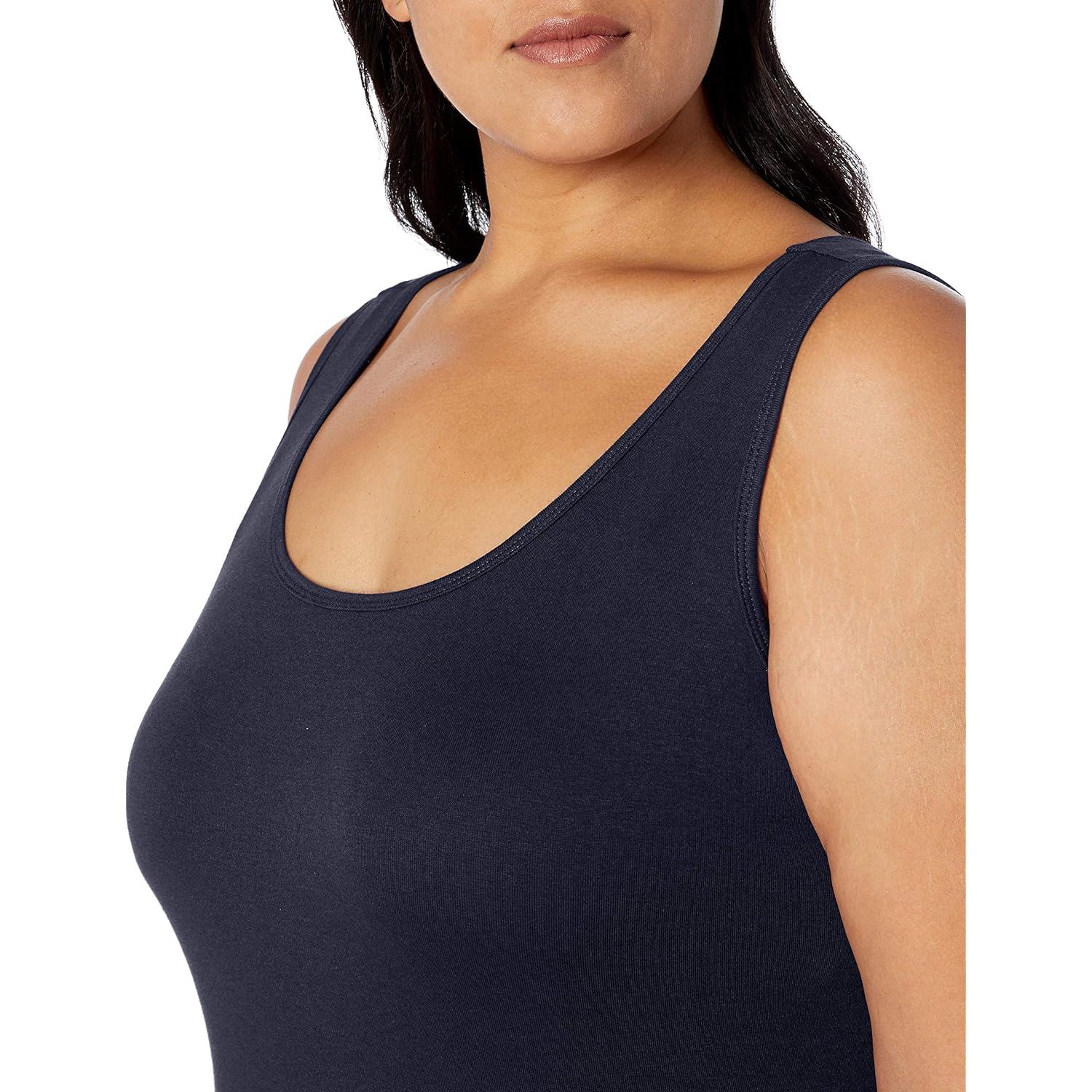 Women's Slim-Fit Scoop Neck Tank Top Navy
