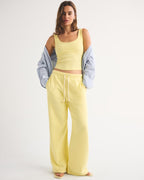 Abercrombie & Fitch Bra-Free Rib Scoopneck Tank In Yellow